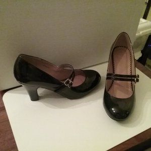 Black Patent Leather Mary Janes